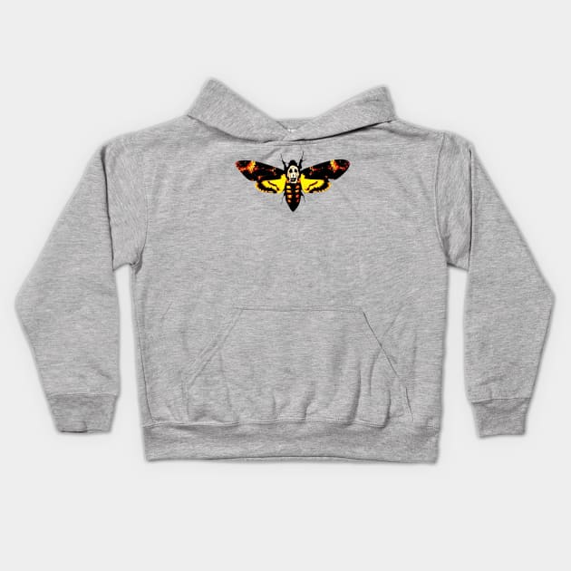 Deathmoth Kids Hoodie by benjaminhbailey